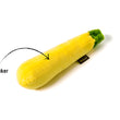 Load image into Gallery viewer, P.L.A.Y. Garden Fresh Collection - Zucchini Toy with features shown