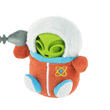 Load image into Gallery viewer, P.L.A.Y. Alien Buddies Astro Explorer Toy - GIF showing how the plush can be ripped to reveal the inner rubber-like treat dispensing toy