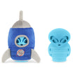 Load image into Gallery viewer, P.L.A.Y. Alien Buddies Starblaster Toy with plush exterior and inner TPE alien toy shown