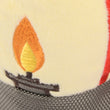 Load image into Gallery viewer, Camp Corbin Collection Pack Leader Lantern Toy by P.L.A.Y. close up of flame embroidery