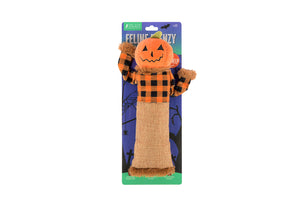 P.L.A.Y. Feline Frenzy Halloween Kicker Toy - Scaredy Crow in packaging