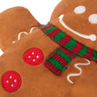 Load image into Gallery viewer, Holiday Classic Collection by P.L.A.Y. - Holly Jolly Gingerbread Man Toy close up of details for scarf and buttons