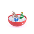 Load image into Gallery viewer, P.L.A.Y. Holiday Wobble Ball 2.0 - top removed