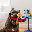 Load image into Gallery viewer, P.L.A.Y. Totally Touristy Giuseppe’s Gondola - medium toy in mouth of big dog sitting in a bedroom looking up