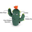 Load image into Gallery viewer, Blooming Buddies Collection by P.L.A.Y. Prickly Cactus Toy with features pointed out