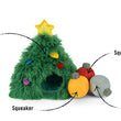 Load image into Gallery viewer, Merry Woofmas Collection Doglas Fur Toy with features pointed out