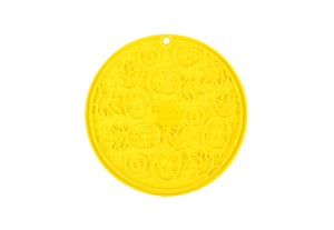P.L.A.Y. ZoomieRex EverLick Mat - Large Pineapple yellow mat shown
