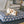 Load image into Gallery viewer, Marina Boxy Bed in Cobalt Blue with dog laying on print side
