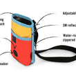 Load image into Gallery viewer, Landscape Series Deluxe Training Pouch in Sunrise with features of pouch pointed out