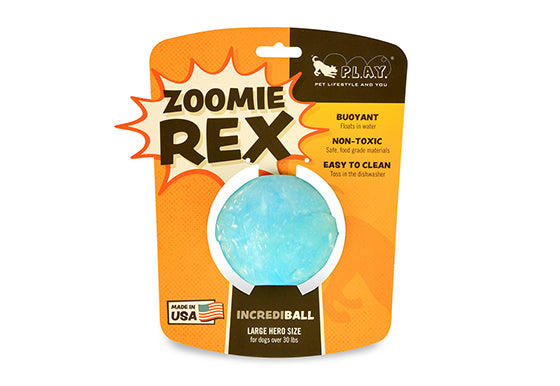 Gallery: ZoomieRex IncrediBall PY7094ASFZoomieRex IncrediBall by P.L.A.Y. - blue in packaging