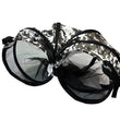 Load image into Gallery viewer, P.L.A.Y. Tunnel Camo Black and White shown in half circle shape