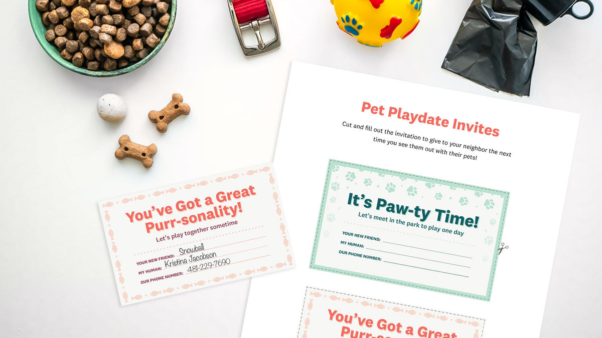 Creative Ways to Find Dogs for Playdates (+ Printable Invitations!) P.L.A.Y.