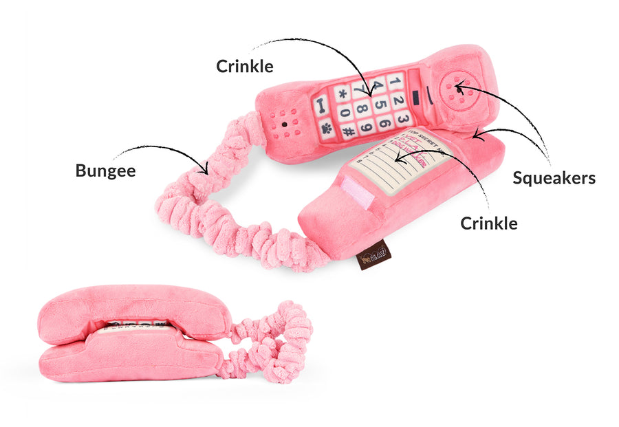P.L.A.Y. 80s Classic Paw Talk Toy - features shown