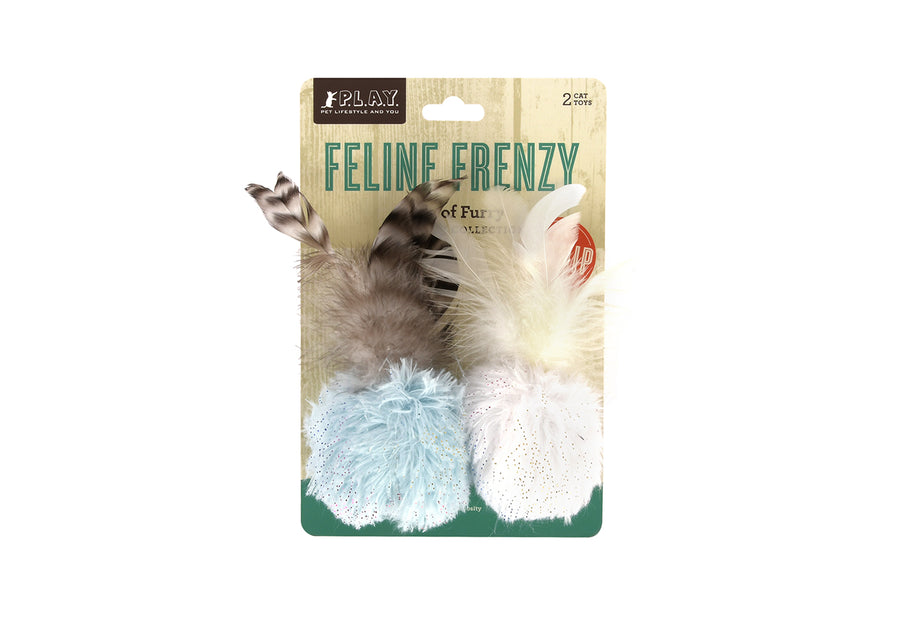 P.L.A.Y. Feline Frenzy Balls of Furry Toy Set in packaging