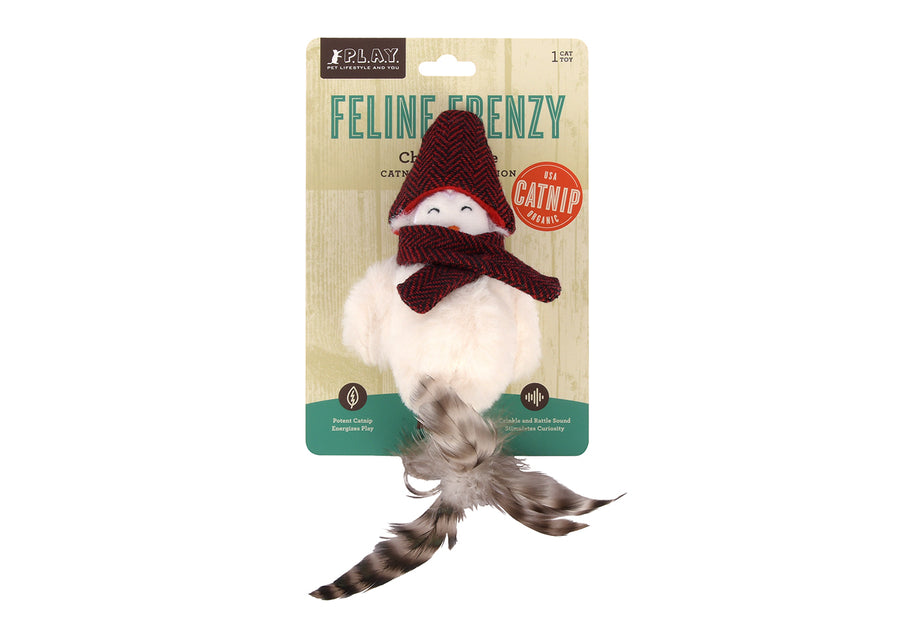P.L.A.Y. Feline Frenzy Chirpy Birdie Toy in packaging