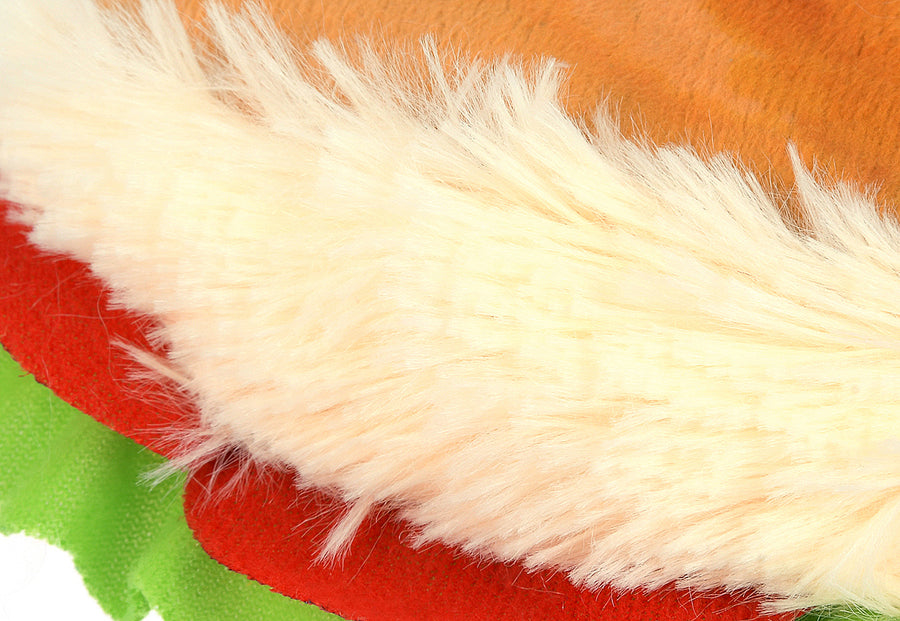 P.L.A.Y. Feline Frenzy Kicker - Tuna Baguette Toy close up of sandwich fabrics