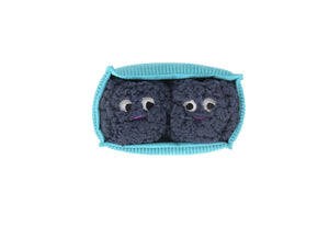 P.L.A.Y. Picked Fresh Blue Beg-rries Toy top view with two blueberries inside the container