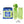 Load image into Gallery viewer, P.L.A.Y. Picked Fresh Crunch Bunch Toy image on a white background with features like tube squeakers and crinkles pointed out. 
