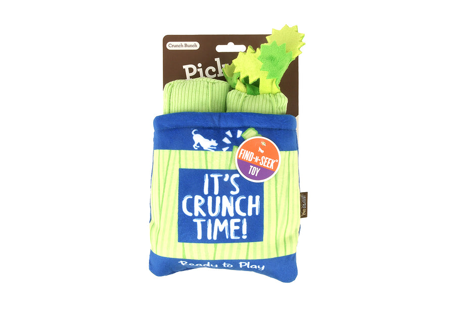 P.L.A.Y. Picked Fresh Crunch Bunch Toy on backer card packaging  on a white background
