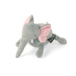 Load image into Gallery viewer, P.L.A.Y. Big Five of Africa gray elephant mini plush toy with pink ears on a white background
