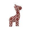 Load image into Gallery viewer, P.L.A.Y. Repurposed Pals plush giraffe toy side view with red and white pattern on a white background
