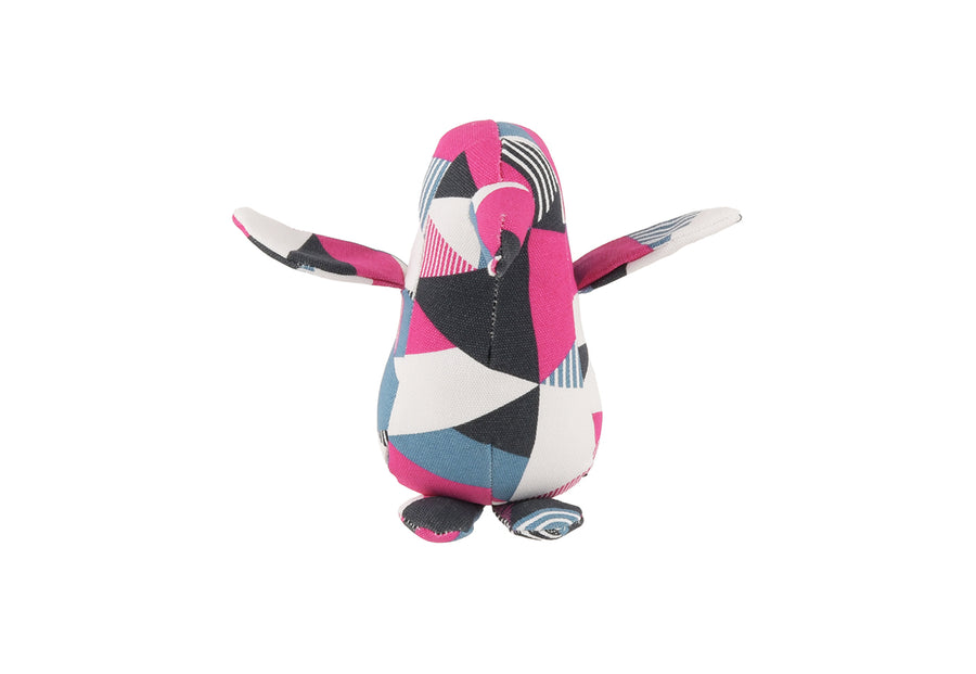 P.L.A.Y. Upcycled Zoo Pal Penguin plush toy on a white background