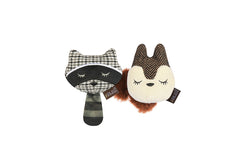 Feline Frenzy Forest Friends Collection - Bandit Buddies Toy Set with Raccoon and Squirrel