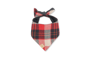The Adventurer Bandana by P.L.A.Y. - red and white striped print shown