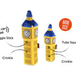 Load image into Gallery viewer, P.L.A.Y. Totally Touristy Big Ben Toy - toy features shown for medium and extra small sizes
