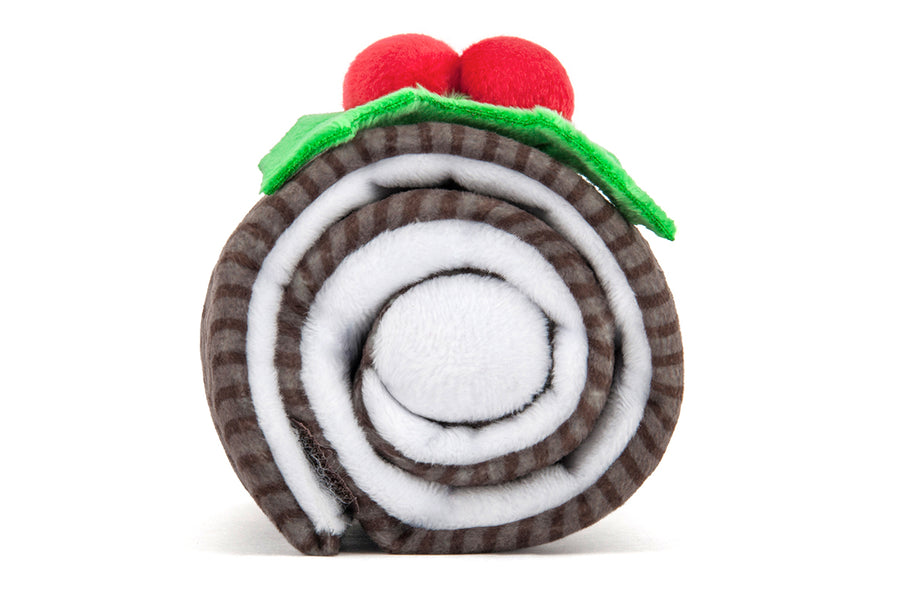 Holiday Classic Collection by P.L.A.Y. - Yummy Yuletide Log side view of layers rolled up