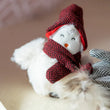 Load image into Gallery viewer, P.L.A.Y. Feline Frenzy Chirpy Birdie Toy - close up of toy inside a Moroccan Pet Teepee with Blissful Birdie next to it
