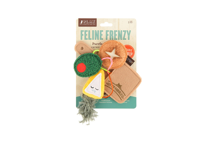P.L.A.Y. Feline Frenzy Purrfect Pairings Toy Set in packaging on a white background