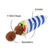 Load image into Gallery viewer, P.L.A.Y. International Classic Fur-lafel Wrap Toy Diagram with features labeled on a white background
