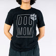 Load image into Gallery viewer, P.L.A.Y. Dog Mom Humanitee - T-Shirt modeled on woman
