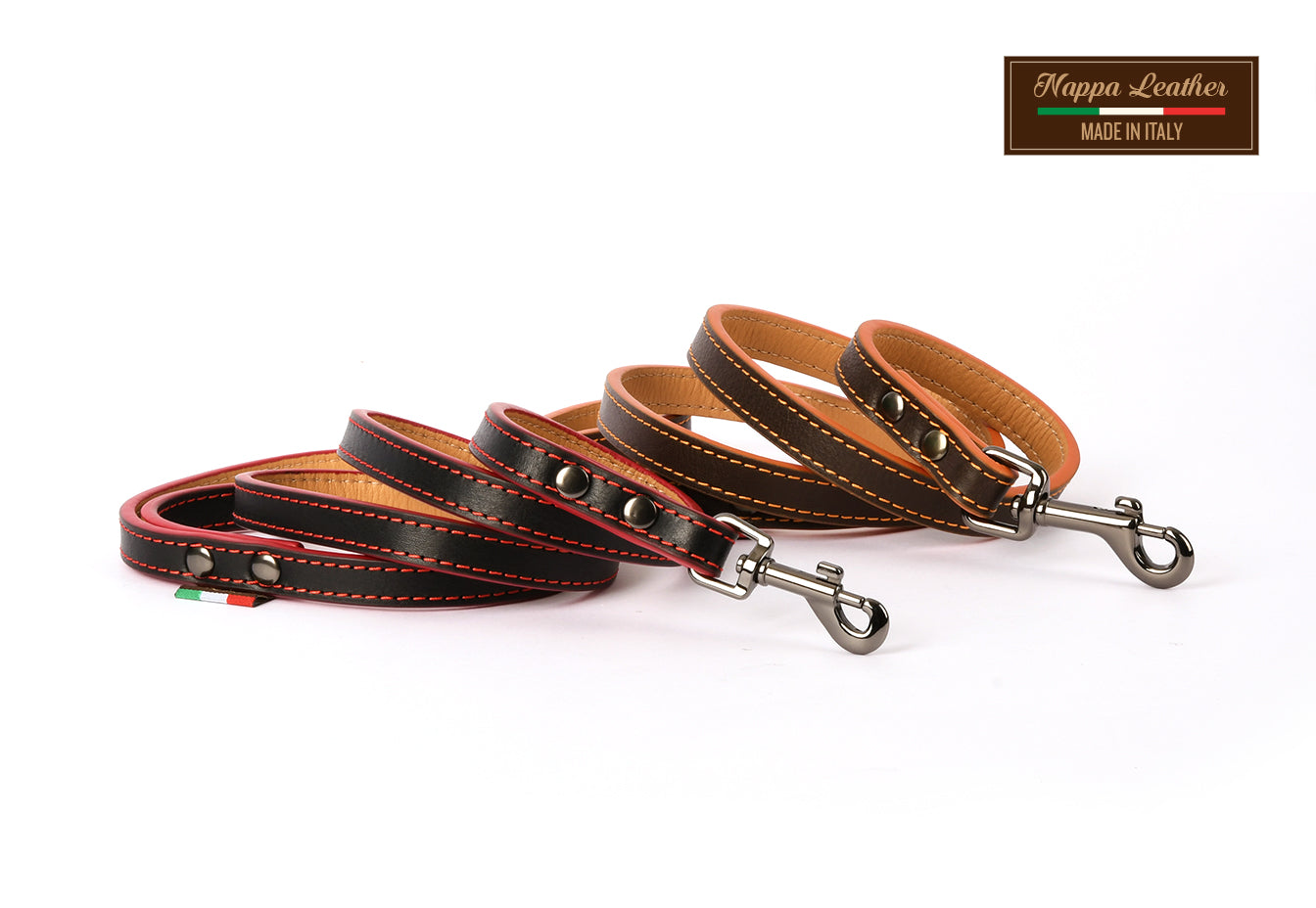 Lime Dog Leash & Collar set- PU Leather Designer Fashion Pet