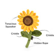 Load image into Gallery viewer, Blooming Buddies Collection by P.L.A.Y. Sassy Sunflower Toy with features pointed out

