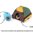 Load image into Gallery viewer, Camp Corbin Collection Trailblazing Tent Toy by P.L.A.Y. with features pointed out
