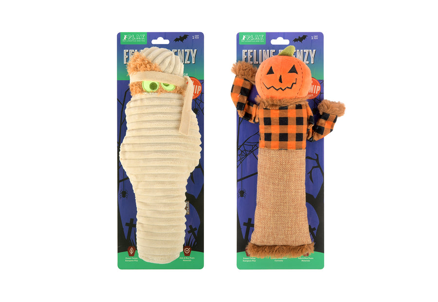 Feline Frenzy Halloween Kicker Toys by P.L.A.Y. with packaging