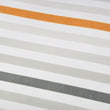 Load image into Gallery viewer, Seaside Boxy Bed in Oyster Gray close up of striped pattern
