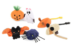 P.L.A.Y. Feline Frenzy Halloween Toy Collection - all toys in collection shown