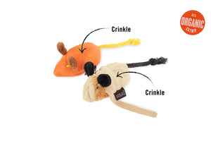 P.L.A.Y. Feline Frenzy Halloween Toy Collection - mice with features shown