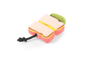 P.L.A.Y. x Earth Rated Montreal Munchies Collection - Montreal Smoked Meat Sandwich Dog Toy