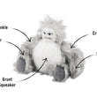 Load image into Gallery viewer, P.L.A.Y.&#39;s Willow&#39;s Mythical Bettie the Yeti Toy - features shown
