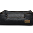 Load image into Gallery viewer, Urban Denim Lounge Bed by P.L.A.Y. with Chocolate Trim front view
