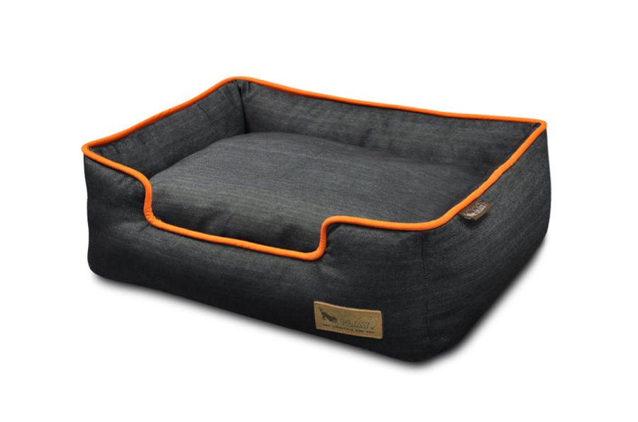 P.L.A.Y. Lounge Pet Bed Large Denim Brown