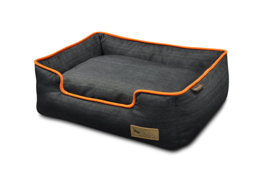 Urban Denim Lounge Bed by P.L.A.Y. with Mandarin Trim