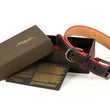 Load image into Gallery viewer, Napoli Collars by P.L.A.Y. - black and red collar with fancy brown gift box and info card shown
