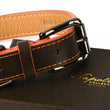 Load image into Gallery viewer, Napoli Collars by P.L.A.Y. - orange and brown collar fastened on fancy brown gift box
