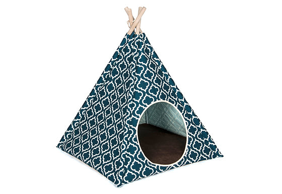 Variant: Pet Teepee Moroccan Navy Blue PY6008DUF
