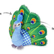 Load image into Gallery viewer, P.L.A.Y. Fetching Flock Percy the Peacock Toy - features shown
